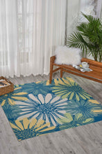 Load image into Gallery viewer, Nourison Home &amp; Garden RS022 Blue 7&#39; Square Rug RS022 Blue
