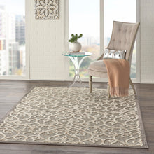Load image into Gallery viewer, Nourison Aloha 4&#39;x6&#39; Grey Patio Area Rug ALH21 Natural
