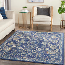 Load image into Gallery viewer, Nourison Grafix GRF24 Navy Blue 6&#39;x9&#39; Persian Area Rug
