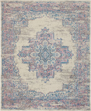 Load image into Gallery viewer, Nourison Grafix GRF14 White and Pink 8&#39;x10&#39; Large Rug GRF14 Ivory/Pink

