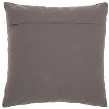 Load image into Gallery viewer, Mina Victory Life Styles Metallic Wavy Lines Charcoal Throw Pillow ST172 18&quot;X18&quot;
