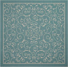 Load image into Gallery viewer, Nourison Home &amp; Garden RS019 Blue 8&#39; Square Rug RS019 Light Blue
