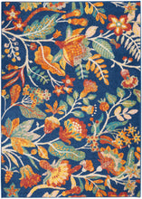 Load image into Gallery viewer, Nourison Allur 5&#39; x 7&#39; Navy Multicolor Area Rug ALR09 Navy Multicolor
