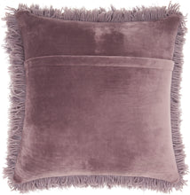 Load image into Gallery viewer, Mina Victory Yarn Shimmer Lavender Shag Throw Pillow TL004 20&quot; x 20&quot;
