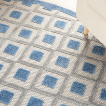 Load image into Gallery viewer, Nourison Aloha 8&#39; Round Area Rug ALH26 Blue/Grey
