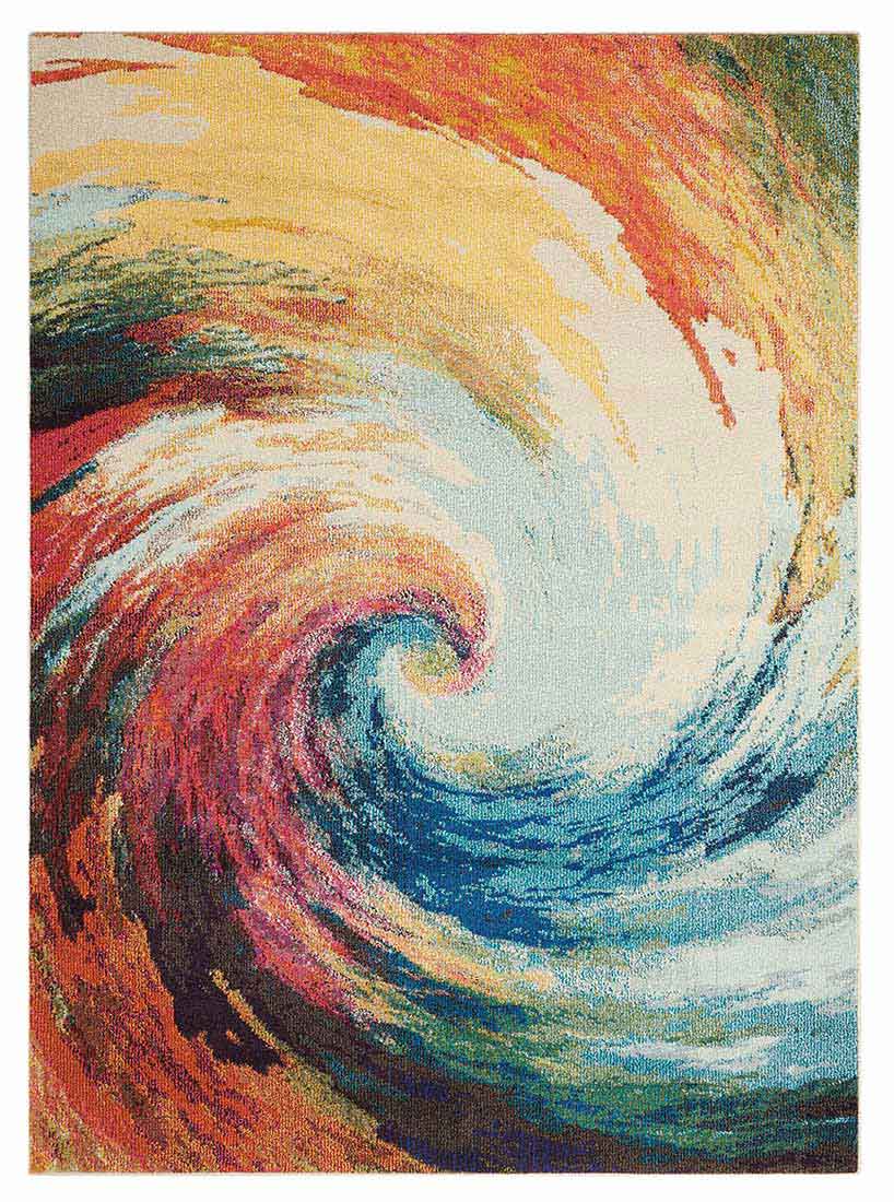 Nourison Celestial CES07 Multicolor 5'x7' Colorful Area Rug CES07 Wave