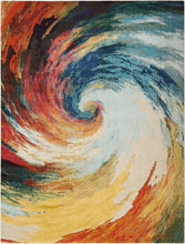 Load image into Gallery viewer, Nourison Celestial CES07 Multicolor 8&#39;x11&#39; Oversized Rug CES07 Wave
