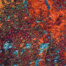Load image into Gallery viewer, Nourison Celestial CES08 Blue and Red 4&#39; Round Colorful Area Rug CES08 Atlantic
