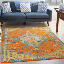 Load image into Gallery viewer, Nourison Allur 5&#39; x 7&#39; Orange Multicolor Area Rug ALR01 Orange Multicolor

