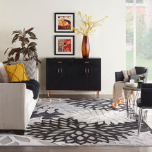 Load image into Gallery viewer, Nourison Aloha 8&#39; x 11&#39; Area Rug ALH05 Black White
