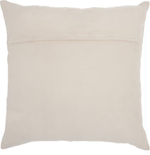 Load image into Gallery viewer, Mina Victory Natural Leather Hide Cut Out Tiles Rose Throw Pillow S4291 20&quot; x 20&quot;
