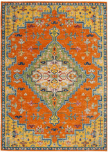 Load image into Gallery viewer, Nourison Allur 4&#39; x 6&#39; Orange Multicolor Area Rug ALR01 Orange Multicolor
