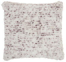 Load image into Gallery viewer, Mina Victory Life Styles Sprinkle Micro Shag Lavender Throw Pillow DL903 24&quot; X 24&quot;
