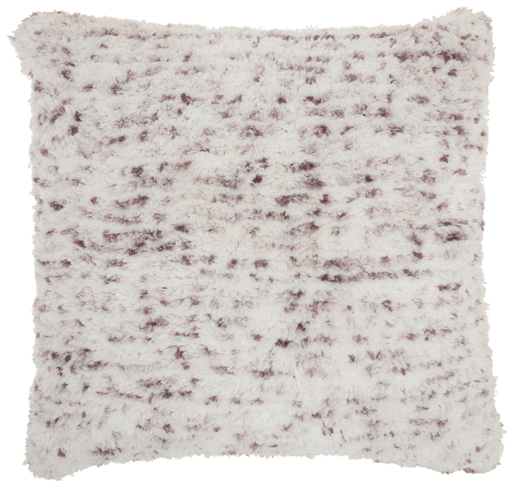 Mina Victory Life Styles Sprinkle Micro Shag Lavender Throw Pillow DL903 24