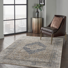 Load image into Gallery viewer, Malta by kathy ireland Home MAI11 Ivory/Blue 4&#39;x6&#39; Area Rug MAI11 Ivory/Blue
