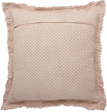 Load image into Gallery viewer, Mina Victory Life Styles Waffle Stonewash Rose Throw Pillow BX056 1&#39;10&quot; x 1&#39;10&quot;
