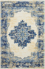 Load image into Gallery viewer, Nourison Grafix GRF14 White and Blue 6&#39;x9&#39; Area Rug GRF14 White
