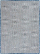 Load image into Gallery viewer, Nourison Courtyard 4&#39;x6&#39; Ivory Blue Area Rug COU01 Ivory Blue
