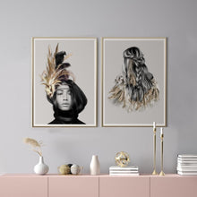 Load image into Gallery viewer, Crow and Feathers Print - GFURN
