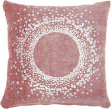 Load image into Gallery viewer, Mina Victory Life Styles Metallic Eclipse Red Throw Pillow GT626 18&quot; x 18&quot;
