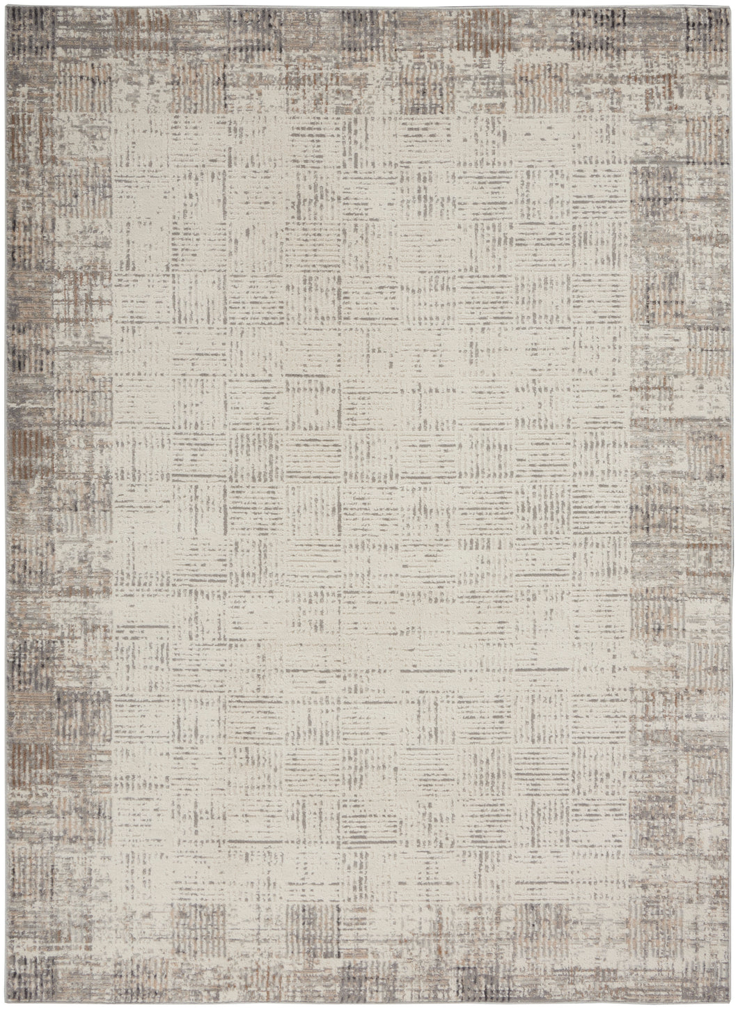 Nourison Elation 5' x 7' Area Rug ETN05 Ivory Grey