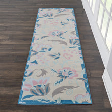 Load image into Gallery viewer, Nourison Jubilant JUB15 White Multicolor 7&#39; Runner Low-pile Hallway Rug JUB15 Ivory/Multicolor
