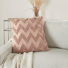 Load image into Gallery viewer, Mina Victory Life Styles Blush Large Chevron Throw Pillow DC173 20&quot; x 20&quot;
