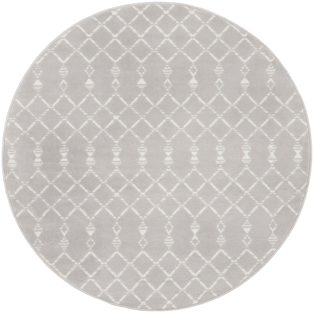 Nourison Whimsicle 5' Round Area Rug WHS02 Grey