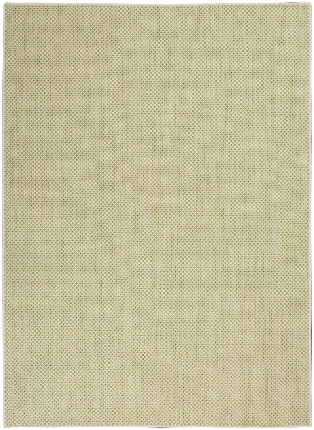 Nourison Courtyard 4'x6' Ivory Green Area Rug COU01 Ivory Green