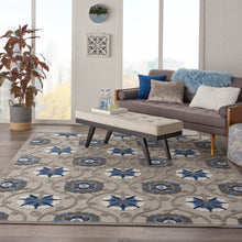 Load image into Gallery viewer, Nourison Aloha 10&#39;x13&#39; Grey Patio Area Rug ALH19 Grey/Blue
