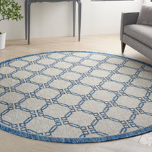 Load image into Gallery viewer, Nourison Country Side 8&#39; Round Area Rug CTR02 Ivory Blue
