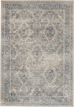 Load image into Gallery viewer, Malta by kathy ireland Home MAI12 Ivory/Blue 4&#39;x6&#39; Area Rug MAI12 Ivory/Blue
