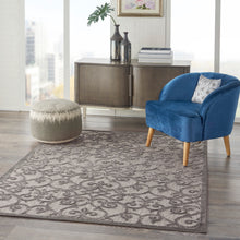Load image into Gallery viewer, Nourison Aloha 4&#39;x6&#39; Grey Patio Area Rug ALH21 Grey/Charcoal
