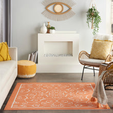 Load image into Gallery viewer, Nourison Home &amp; Garden 5&#39; Square Area Rug RS019 Orange
