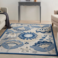 Load image into Gallery viewer, Nourison Aloha 4&#39; x 6&#39; Area Rug ALH25 Blue/Grey
