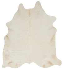 Load image into Gallery viewer, Mina Victory Free Form Cowhide White Couture Rug BR301 5&#39;X7&#39;
