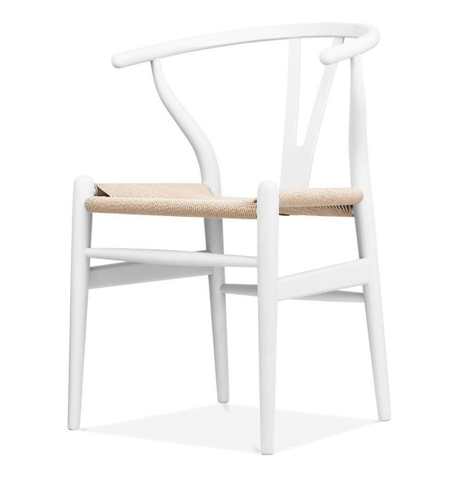 Dagmar Chair - White & Natural Cord