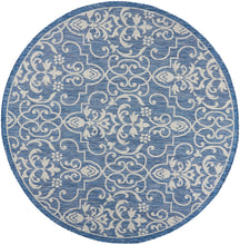 Load image into Gallery viewer, Nourison Country Side 8&#39; Round Area Rug CTR04 Denim

