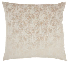 Load image into Gallery viewer, Mina Victory Life Styles Erased Velvet Beige Throw Pillow ET438 22&quot; x 22&quot;
