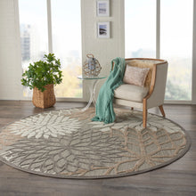 Load image into Gallery viewer, Nourison Aloha 8&#39; Round Cream Patio Area Rug ALH05 Natural
