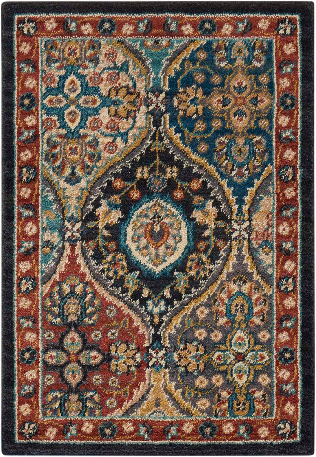 Nourison 2020 NR203 3'x5' Area Rug NR203 Multicolor