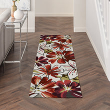 Load image into Gallery viewer, Nourison Fantasy FA16 White Multicolor 8&#39; Runner Hallway Rug FA16 Ivory
