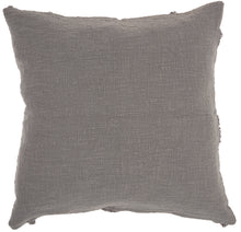 Load image into Gallery viewer, Mina Victory Life Styles Distressed Diamond Grey Throw Pillow SH018 24&quot; X 24&quot;
