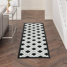 Load image into Gallery viewer, Nourison Aloha 2&#39; x 8&#39; Area Rug ALH26 Black White

