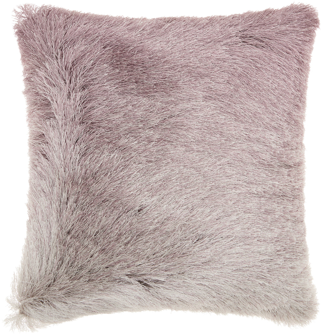 Mina Victory Illusion Lavender Shag Throw Pillow TR011 20