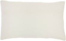 Load image into Gallery viewer, Mina Victory Sofia Beaded Flowers Ivory Throw Pillow AZ534 12&quot;X20&quot;
