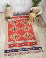 Load image into Gallery viewer, Nourison Baja BAJ02 Red and Black 4&#39;x6&#39; Southwestern Area Rug BAJ02 Red/Beige
