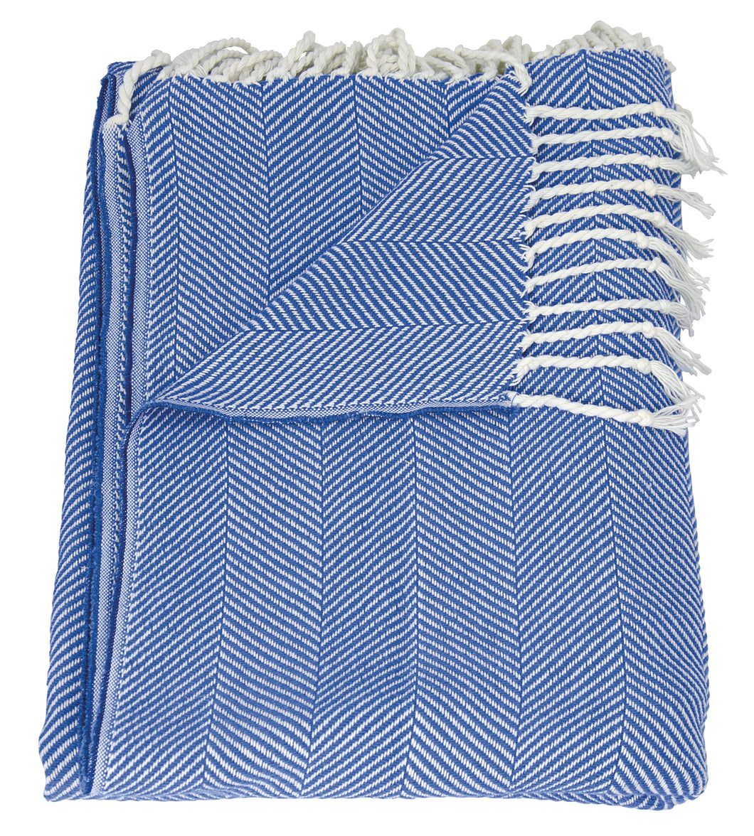 Mina Victory Throw Organic Cotton Throw Cayan Blue Throw Blanket SZ008 50