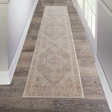 Load image into Gallery viewer, Nourison Homestead 8&#39; Runner Traditional Area Rug HMS03 Beige/Grey
