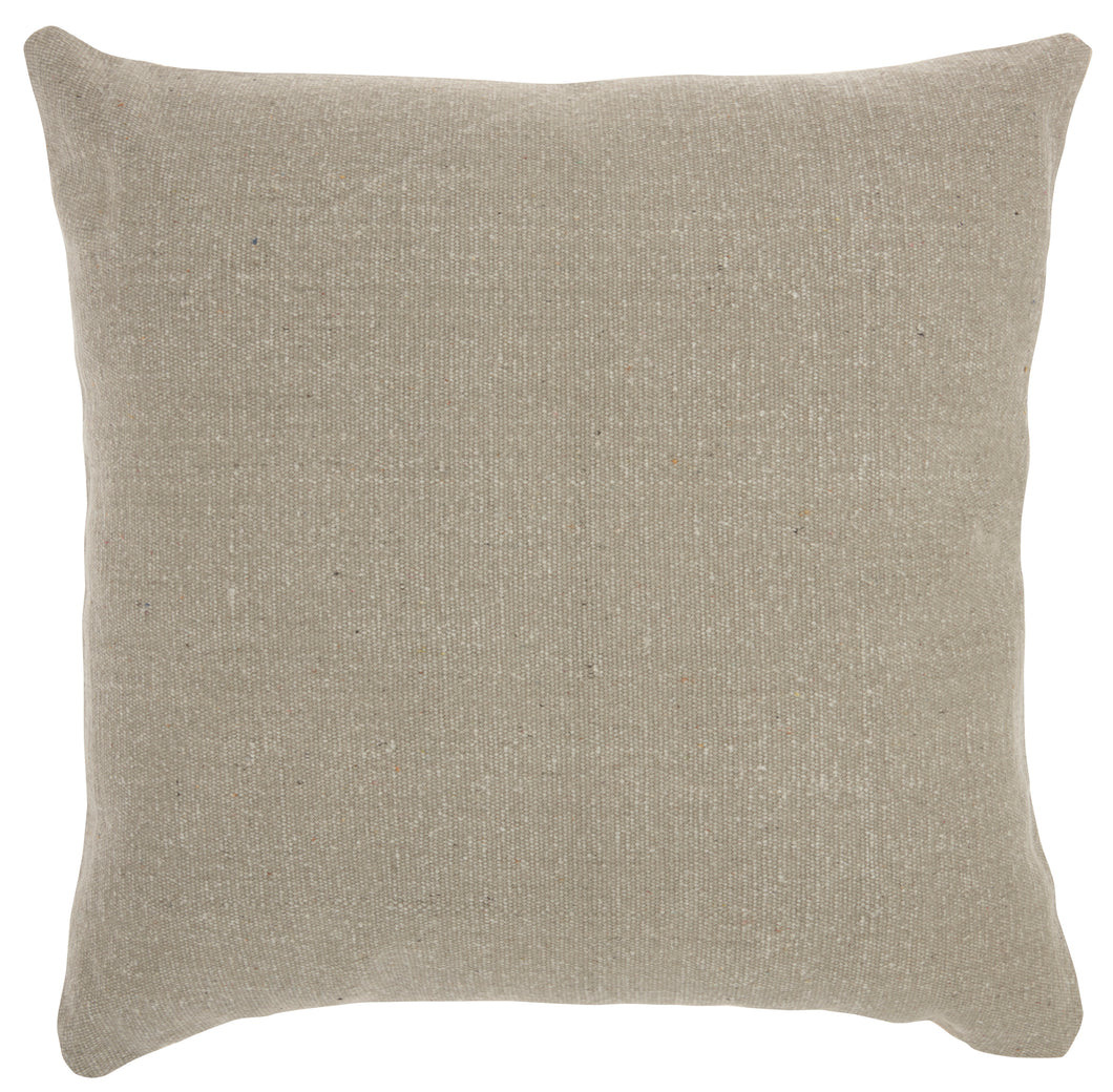 Nourison Life Styles Stonewash Solid Grey Throw Pillow DL506 20